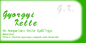 gyorgyi kelle business card